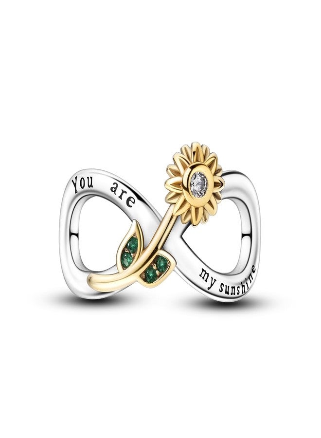 NARMO Charms for Bracelets 925 Sterling Silver Infinity Love Charm Sunflower Charms Jewelry Gifts for Women - Image 1
